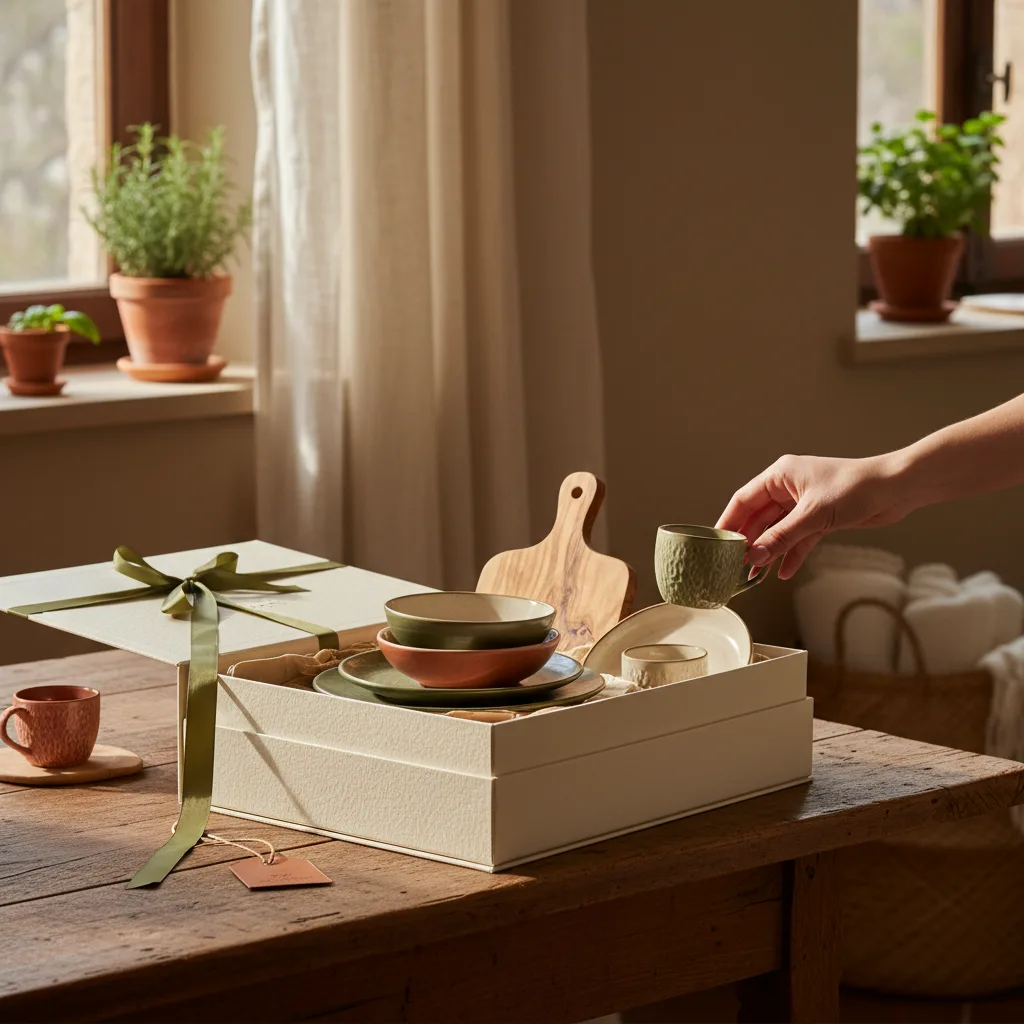 Regalo de empresa con menaje italiano premium en caja elegante